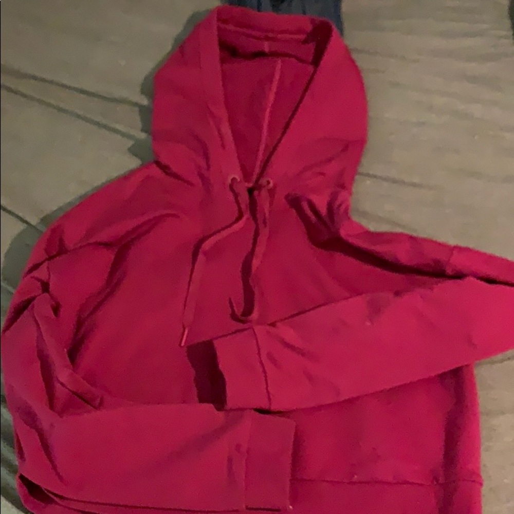 Purple VS crop hoodie